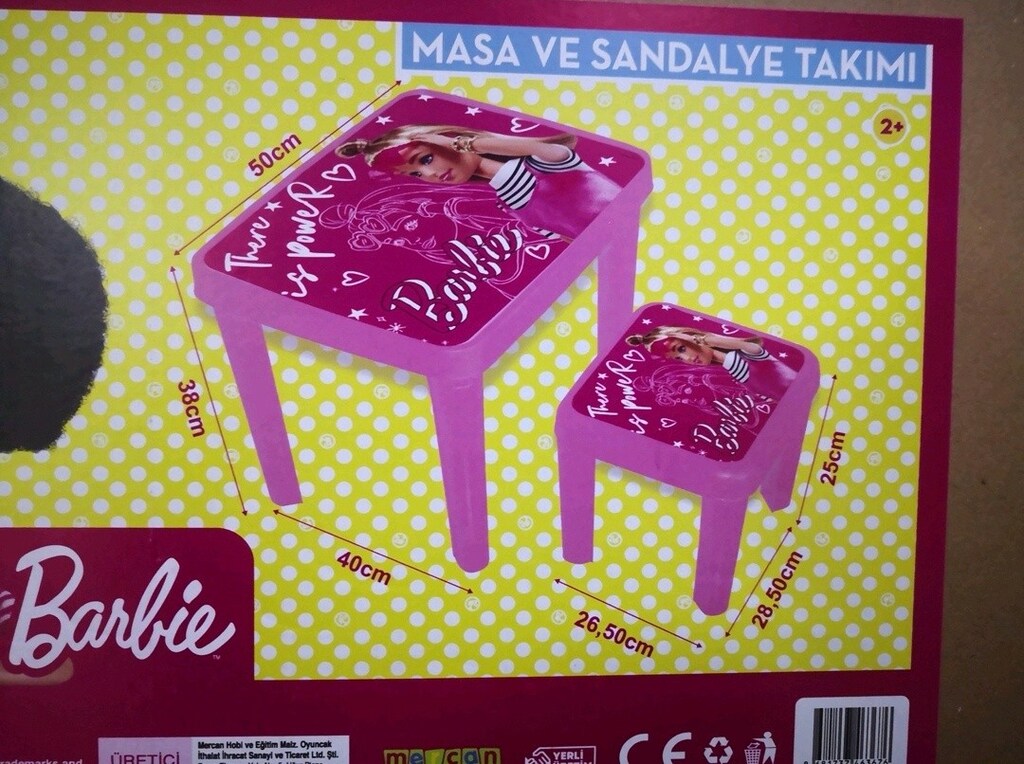 Barbie masa, tabure takımı - 9