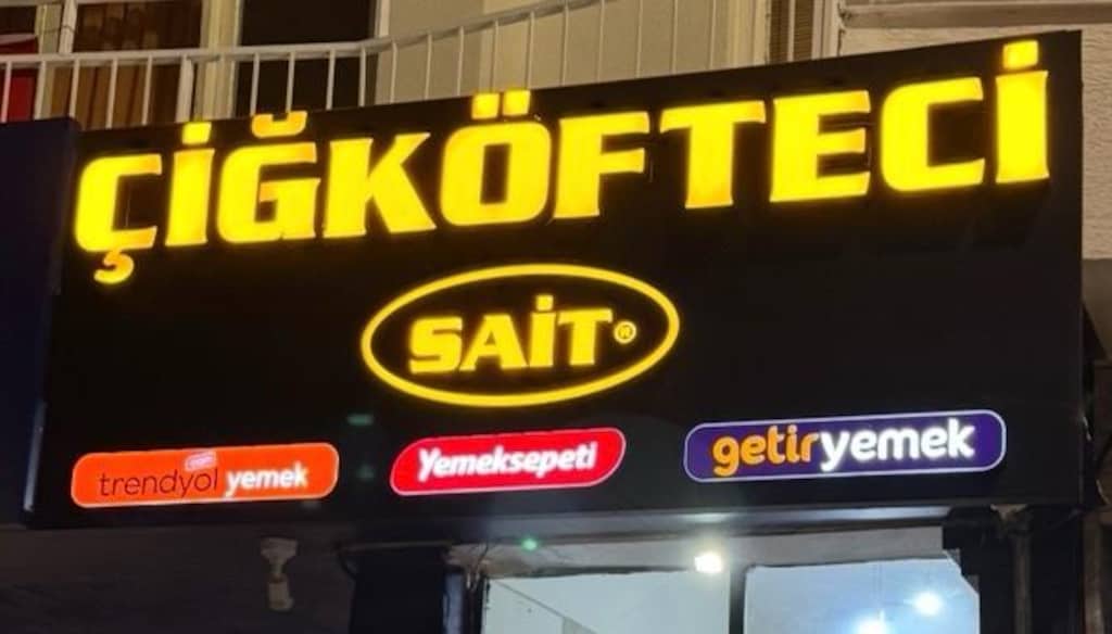 ışıklı Çiğköfteci Sait tabelası - 2