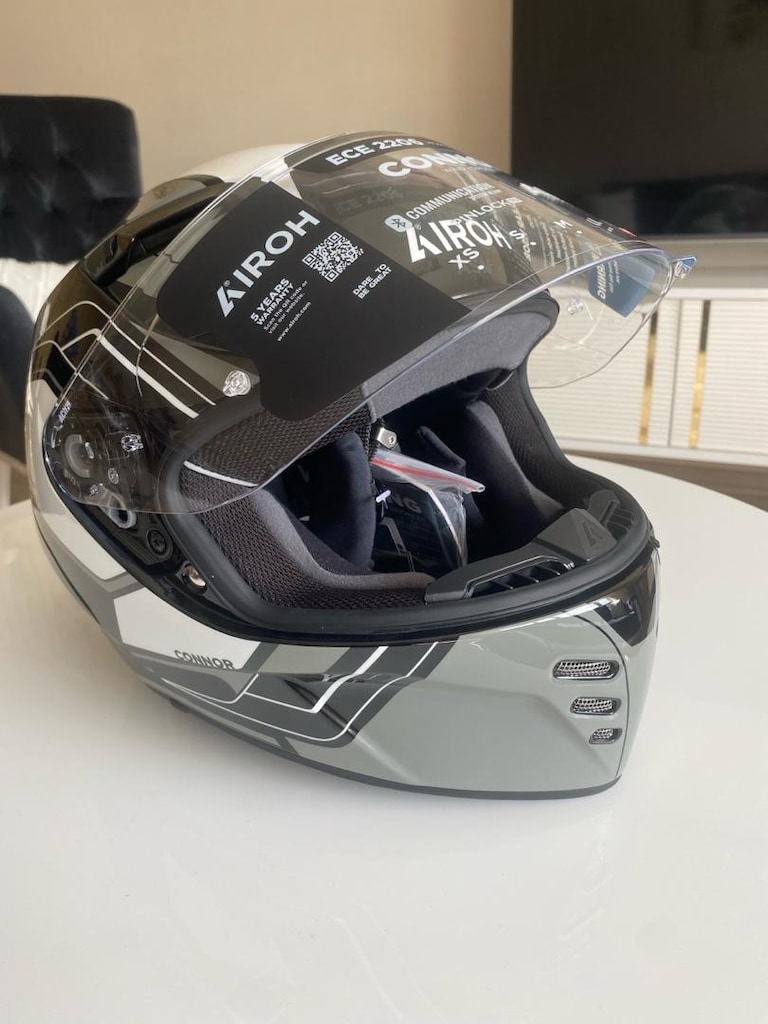 AIROH CONNOR DUNK BLACK GLOSS KASK XL BEDEN SIFIR KUTULU - 12
