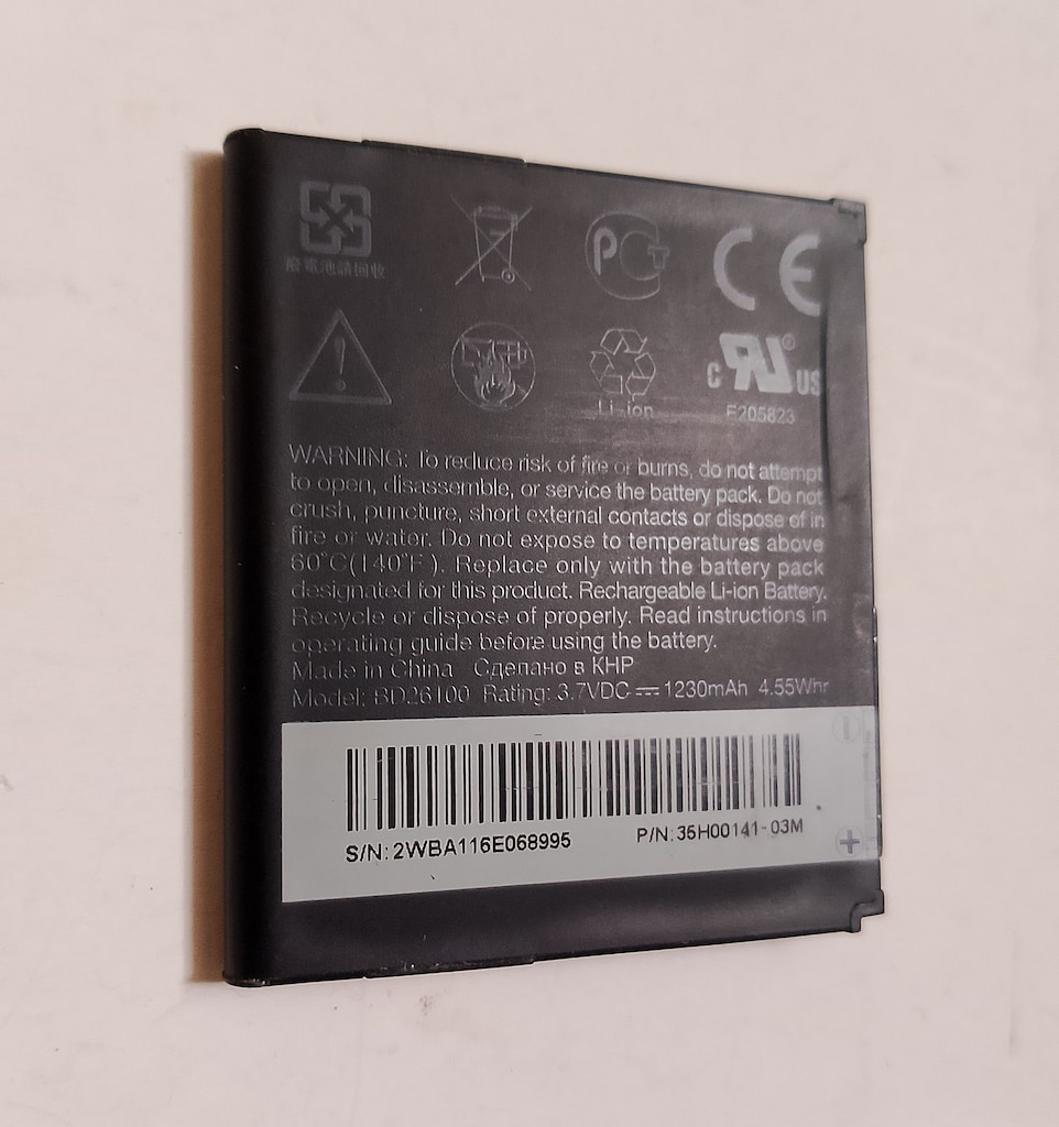 Orijinal HTC 3.7 Volt 1230 mAh Batarya Telefon Bataryası - 2