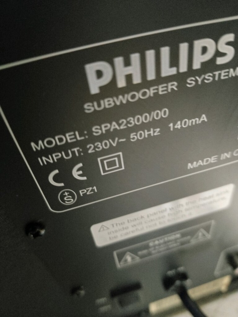 PHILIPS - SPA 2300 /00 MARKA VE MODEL NUMARALI SUBWOOFER 2+1 SISTEM - 6