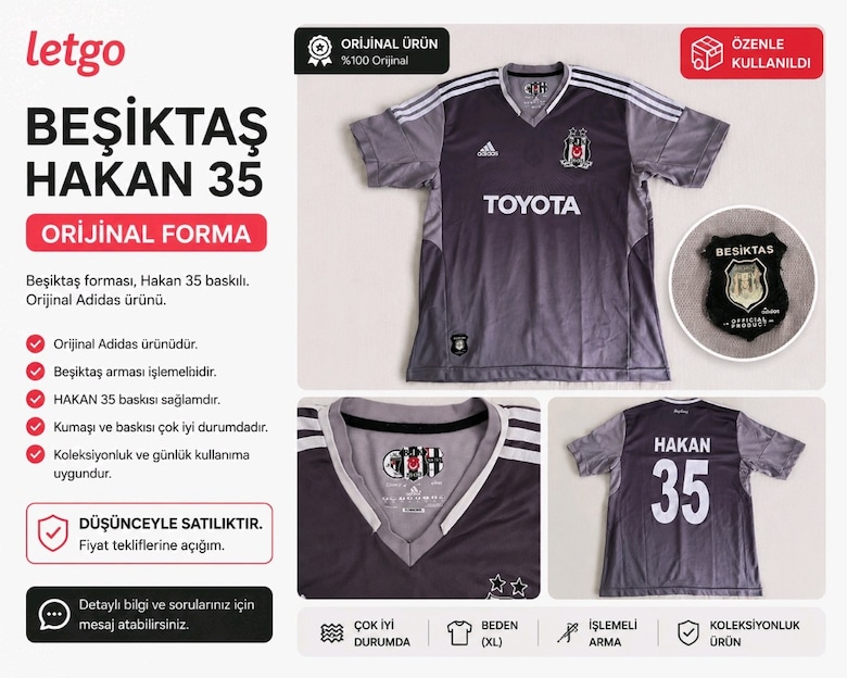 Beşiktaş Orijinal Adidas Forma – XL