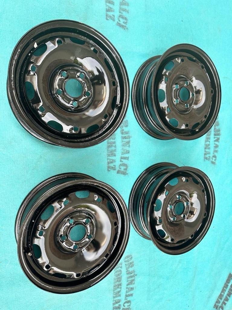 14 DEMİR JANT. VOLKSVOGEN 5 X100 HATASIZ İYİ DURUMDA KAPAKLI. UYUMLU A - 5