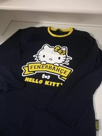orjinal 11,12 yaş feneryum orjinal fenerbahçe hello kitty tişörtü