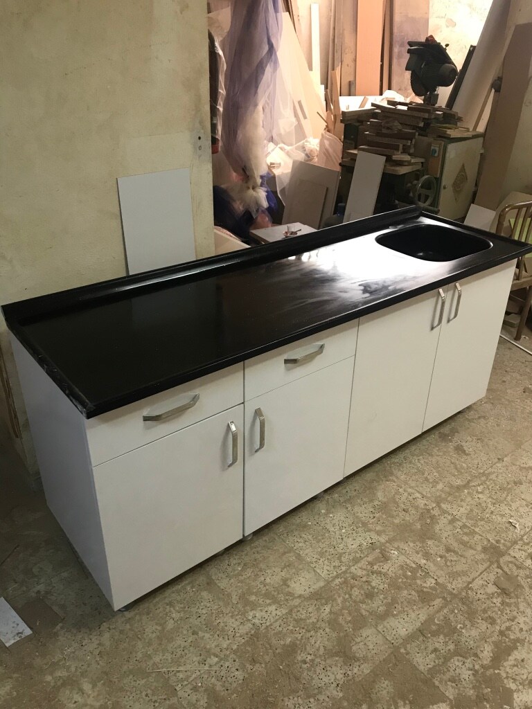 Hazır mutfak dolabı 200 cm alt tezgah - 2