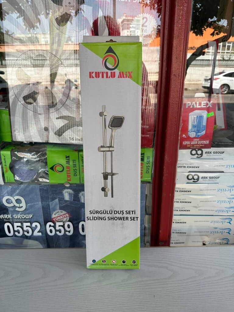 Sürgülü Duş Seti Duş Başlığı Duş Hortumu - 11