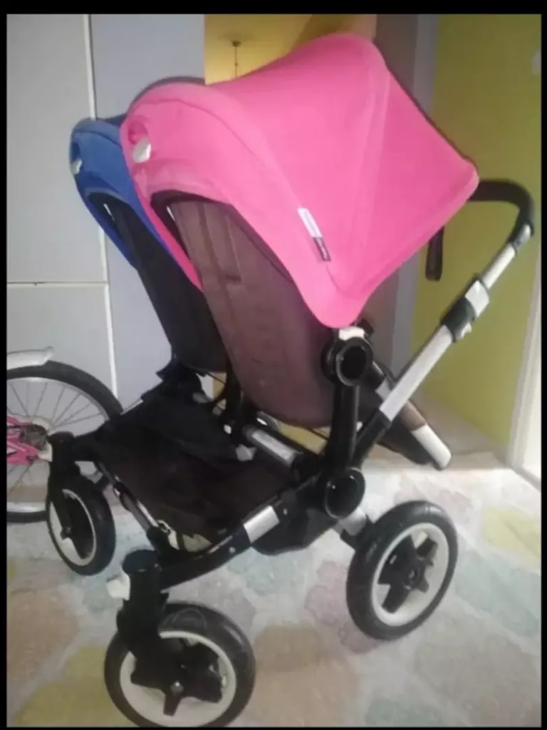 Bugaboo donkey ikiz bebek arabası