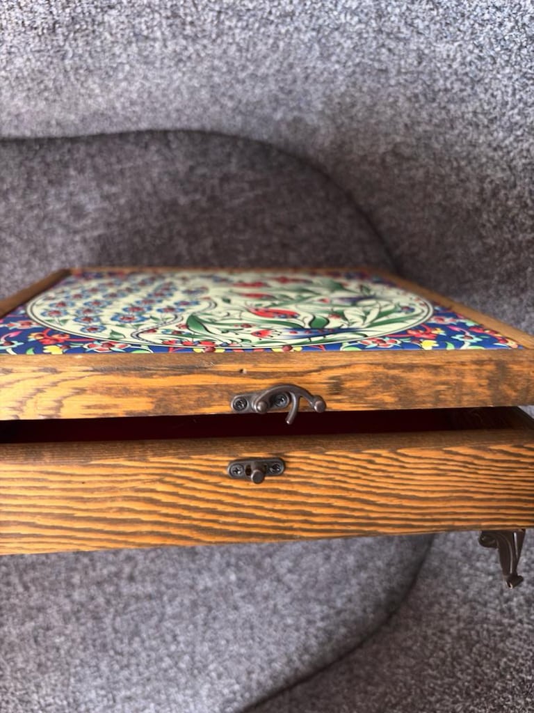 Vintage Tarzı Ahşap Takı ve Mücevher Kutusu - 2