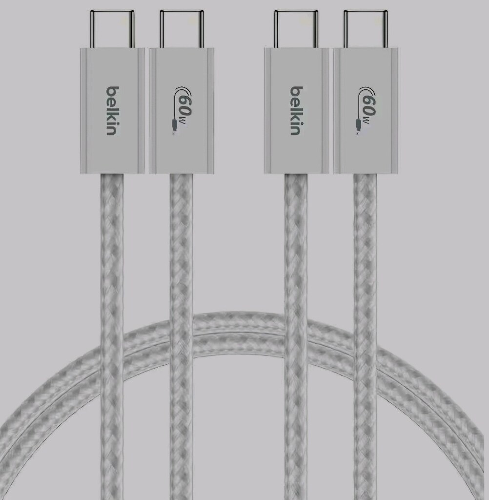 SIFIR BELKIN BOOSTCHARGE 60W 1.5 METRE ÖRGÜLÜ SÜPER HIZLI ŞARJ KABLOSU