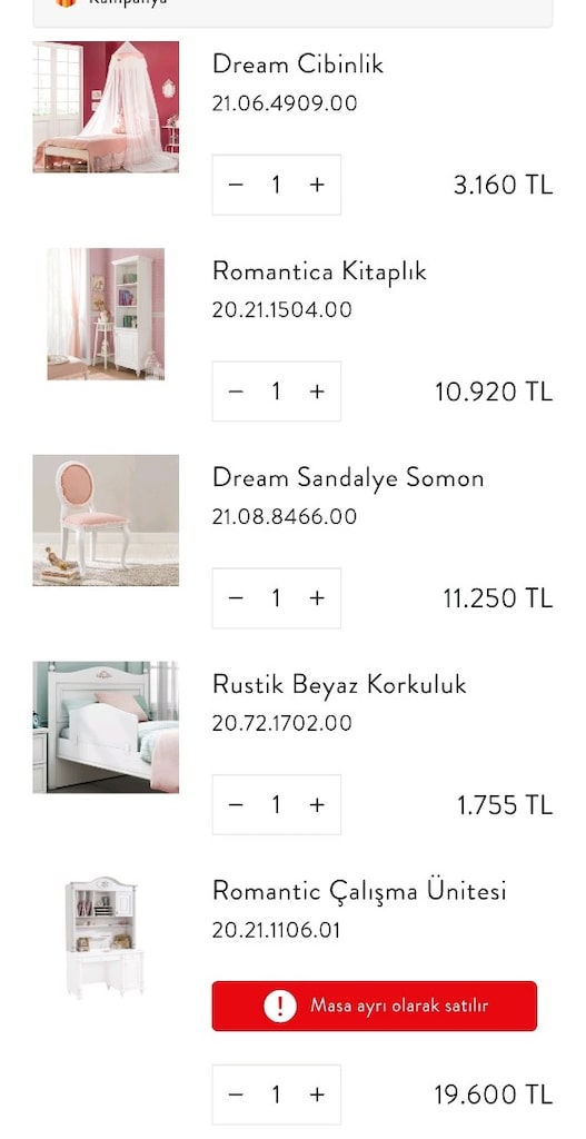 Çilek Romantica Genç Odası - 5