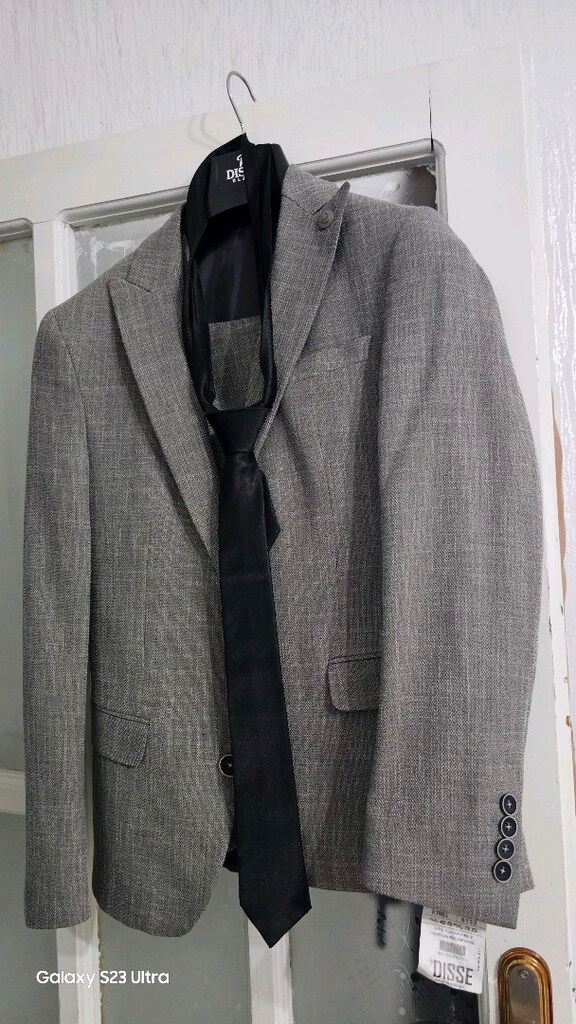 Kusursuz Yelekli Slimfit Gri Takım Elbise / Damatlık (44 Beden)