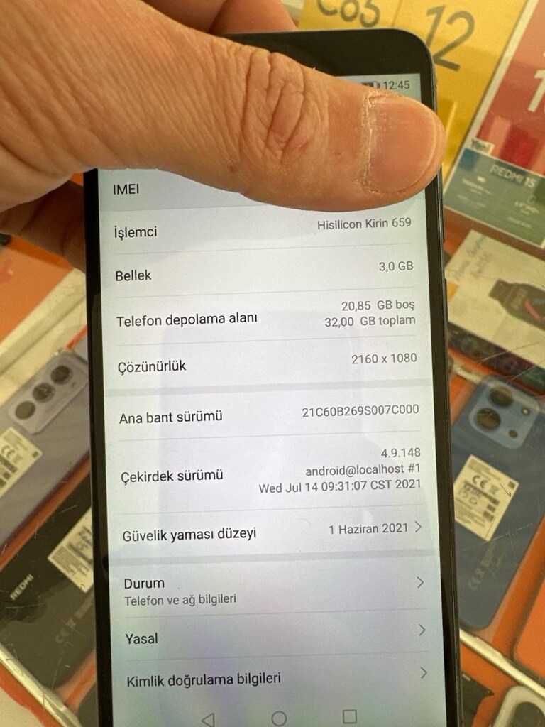 huawei p smart 32gb/3gb sorunsuz telefon tuşlu parasına - 4