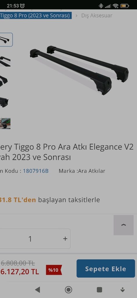 chery tavan ara atkı aparatı - 5