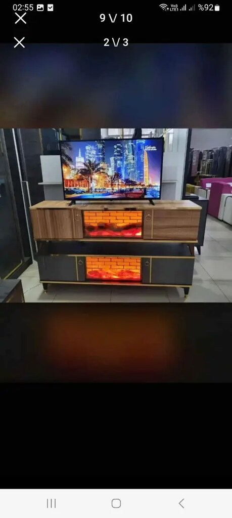 ŞÖMİNE TV ÜNİTESİ KAMP - 4