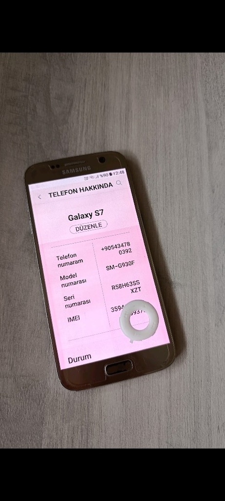 SAMSUNG S7 32GB 4RAM SADECE CİHAZ EKRANDA GÖLGE VAR TEMİZ SORUNSUZ - 5