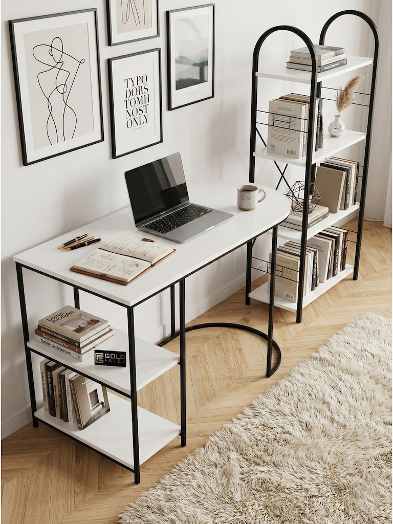 ÇALIŞMA MASASI, KİTAPLIK SET , AVANTAJLI SET - 7