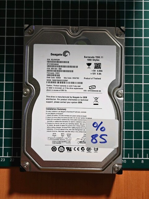 Seagate Barracuda 1TB Harddisk HDD
