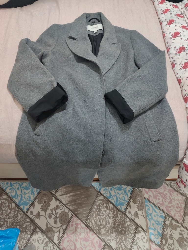 Gri kaban İpekyol M beden - 2