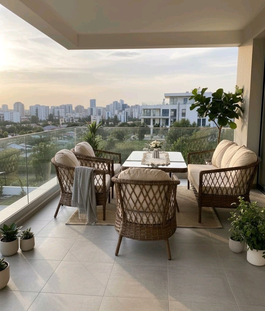 rattan koltuk takımı, bahçe balkon mobilyasi, oturma Grubu - 4