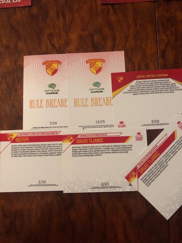 Göztepe mythos ultra numaralı / base lot - 5
