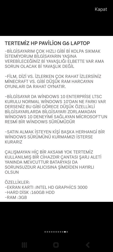 hp diz üstü laptop - 11