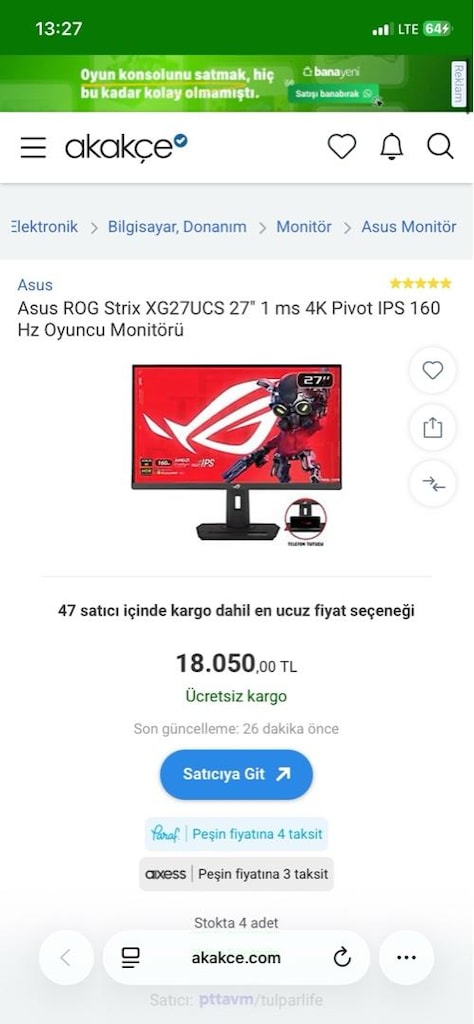ASUS ROG SERİSİ 27’’ MONİTÖR - 5