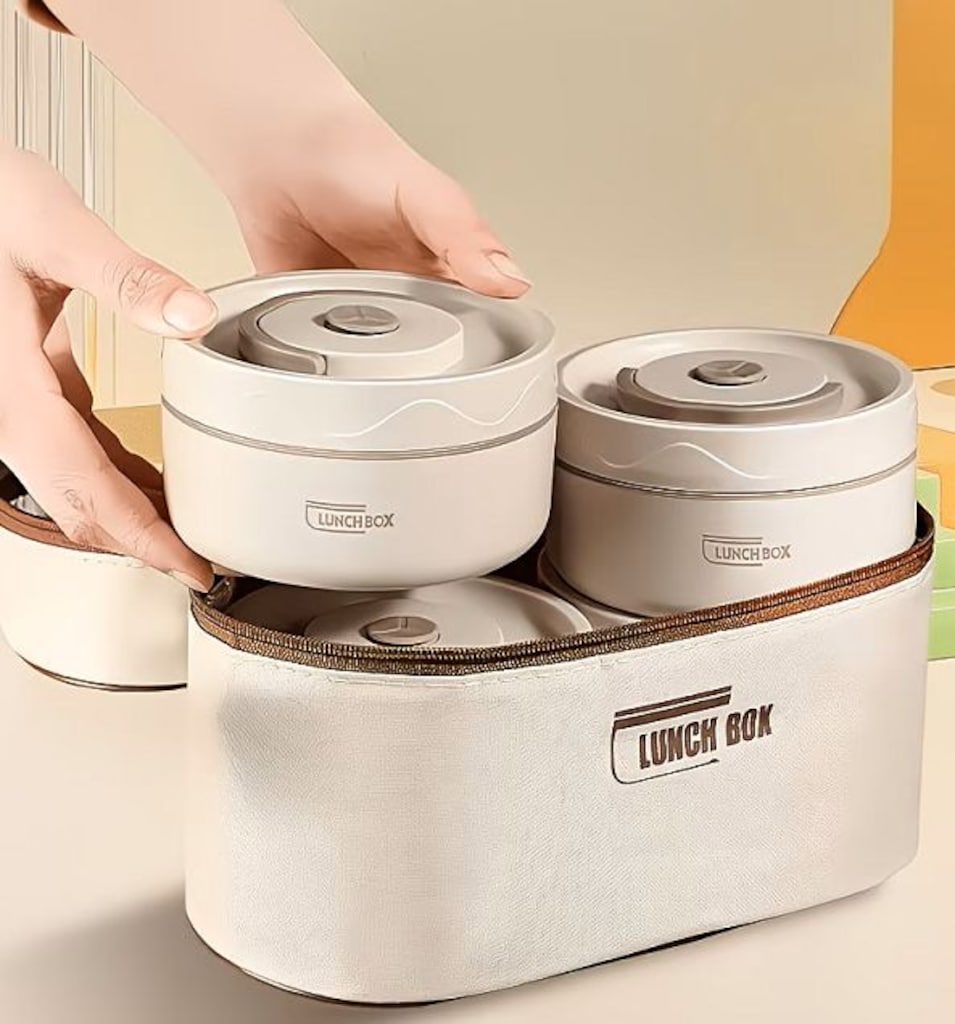 Termo Yalıtımlı Yiyecek Saklama Kabı Seti - Lunch Box 4’lü set - 11