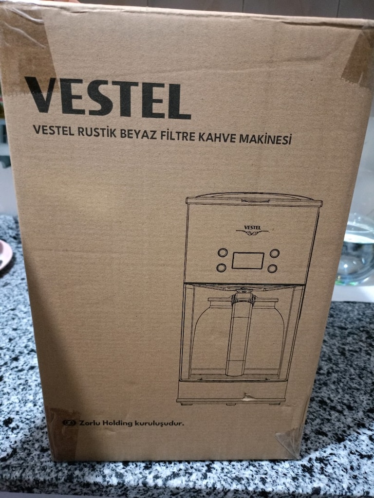 VESTEL RUSTİK BEYAZ FİLTRE KAHVE MAKİNESİ NOT: SIFIR ÜRÜNDÜR - 9