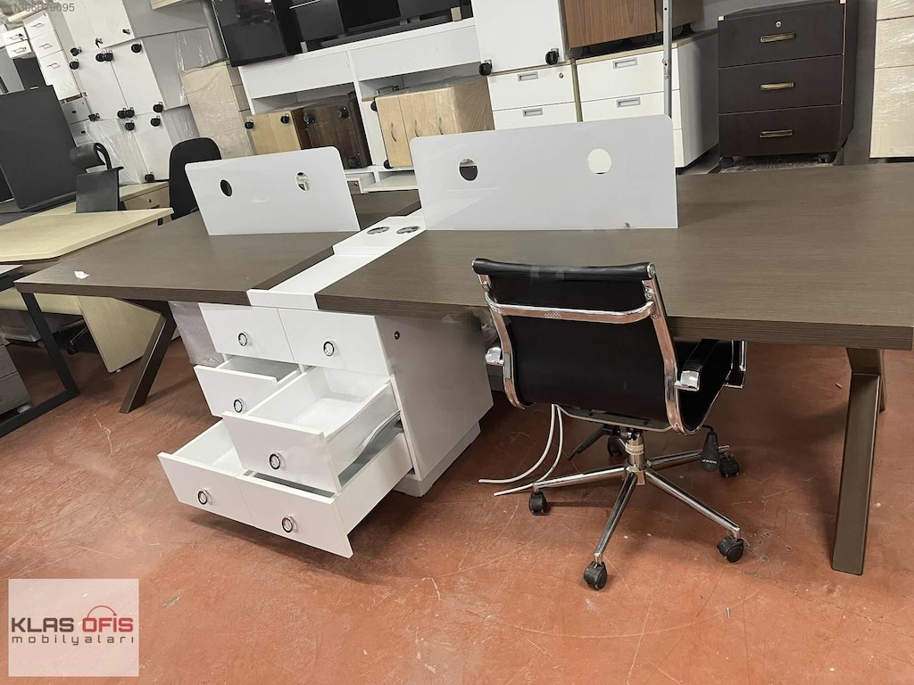 KLAS OFİS PENDİK VENGE ÇOKLU ÇALIŞMA MASASI İKİNCİ EL - 2