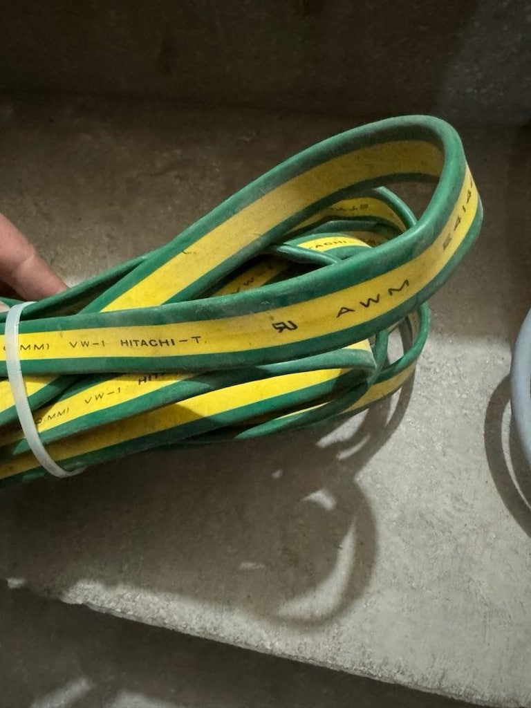 Hitachi 6 AWG (14 mm²) Yassı Topraklama Kablosu - 5.45 Metre (Temiz / - 6