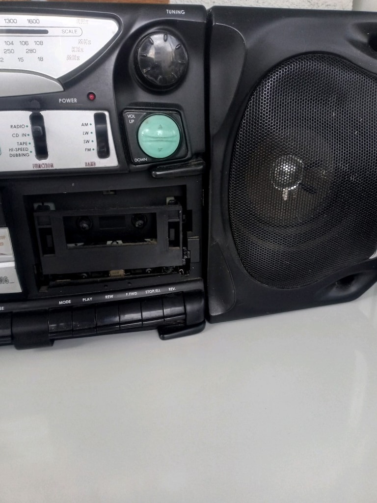 Kaset çalar radyolu ikide hoparlü - 4