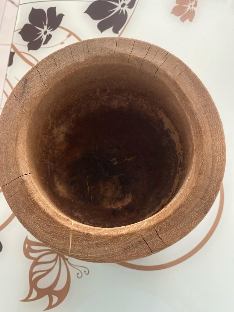 tahta havan zeytin tokmağı büyük kaşık - 2