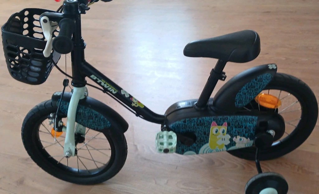 btwin çocuk bisikleti 14 jant Decathlon YENİ GİBİ Ön Sepetli - 2