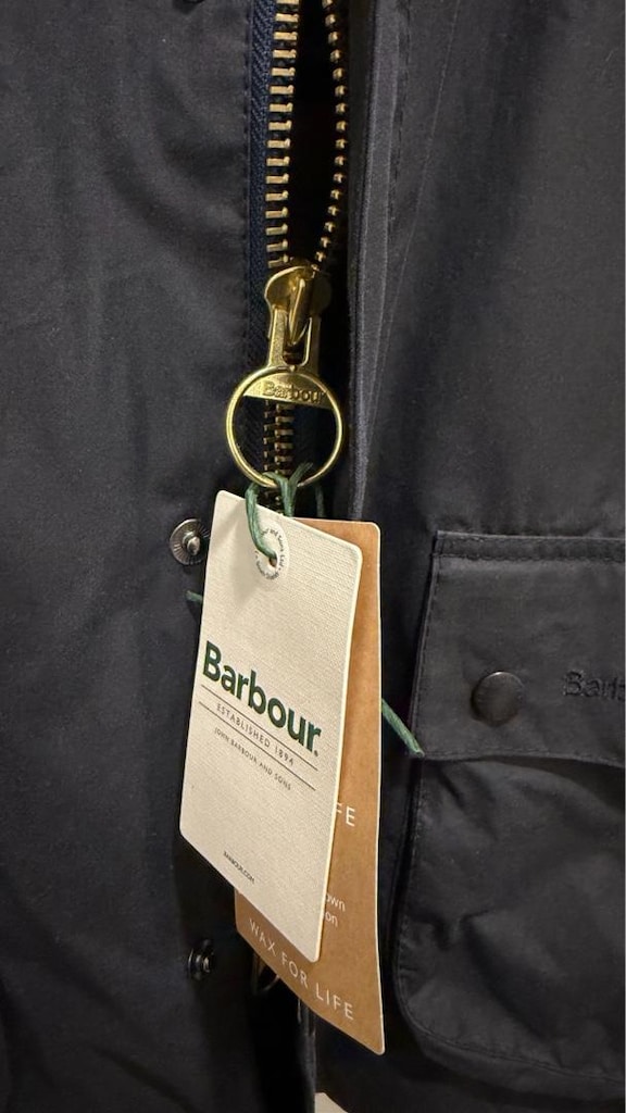 SIFIR ORJINAL BARBOUR BEDALE WAX MONT44/XXLbeden LACİVERT RENK - 4