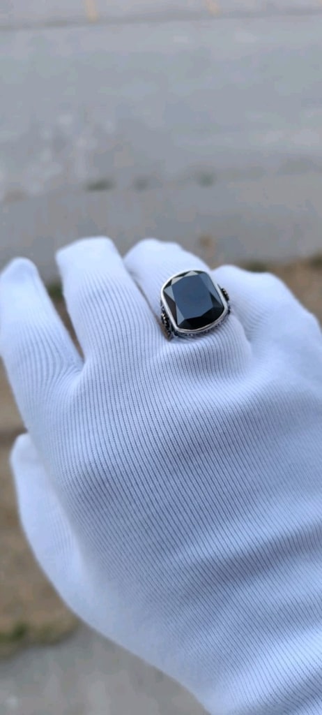 Zirkon Taşlı Gümüş Yüzük 925 Ayar - 3