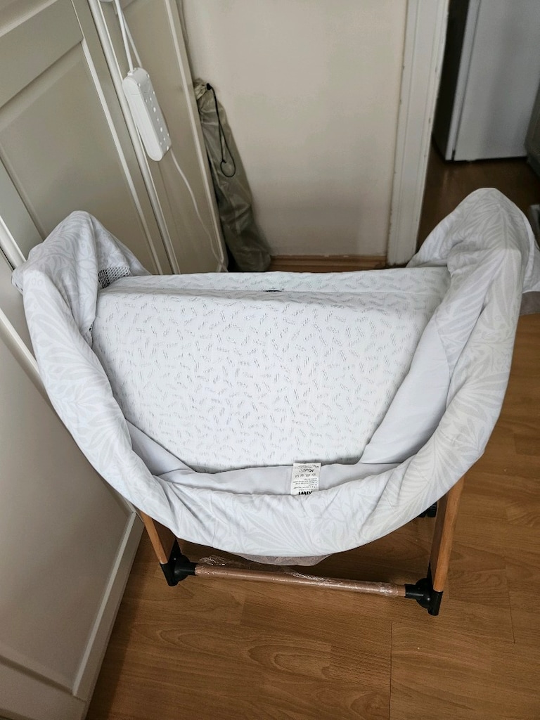 Kiwi Sleeper Reflü Ayarlı Park Yatak Tekerlekli Katlanır Ahşap Beşik - 11