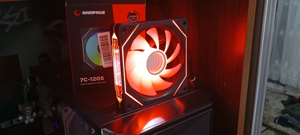 Tertemiz 1 Adet RAMPAGE 7C-120S Aynalı 120mm ARGB Fan - 6