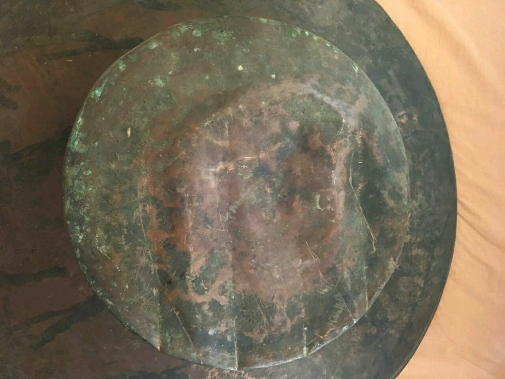 Antika bakır sini , tepsi , bakraçlar - 6
