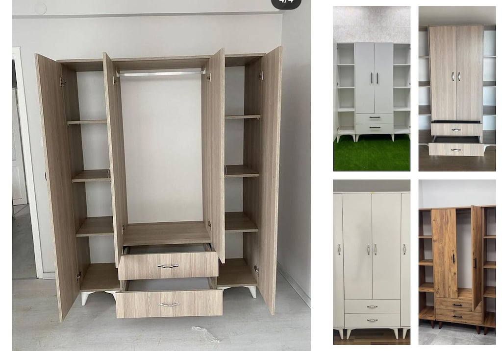 4 kapaklı elbise dolabı fpgwcngbtx - 5