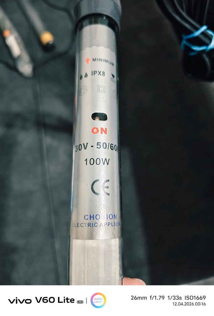akvaryum ısıtıcısı 100w hopar - 4