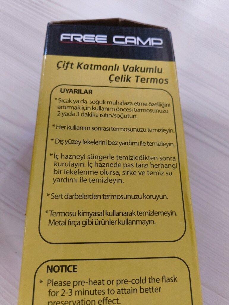 Free Camp Nevada 1 LT Paslanmaz Çelik Termos - 2