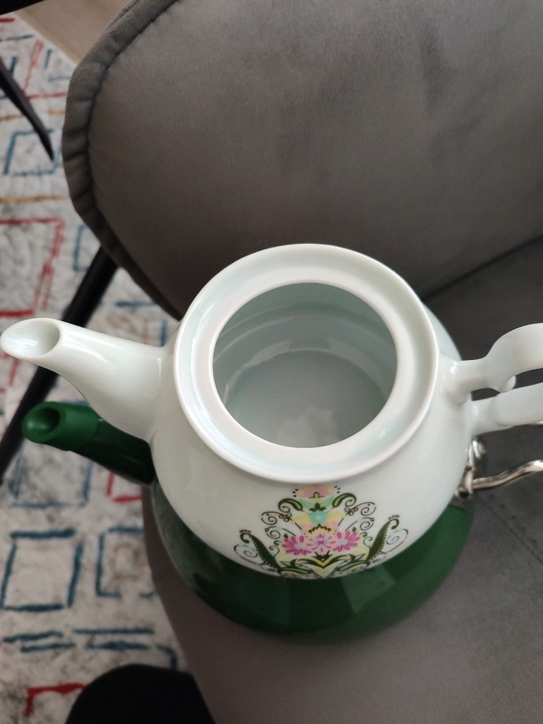 karaca üstü porselen emaye çaydanlık - 2