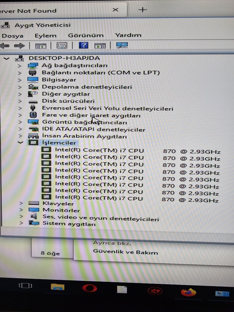 i7 işlemci - GİGABYTE ANAKART - RAM - 8