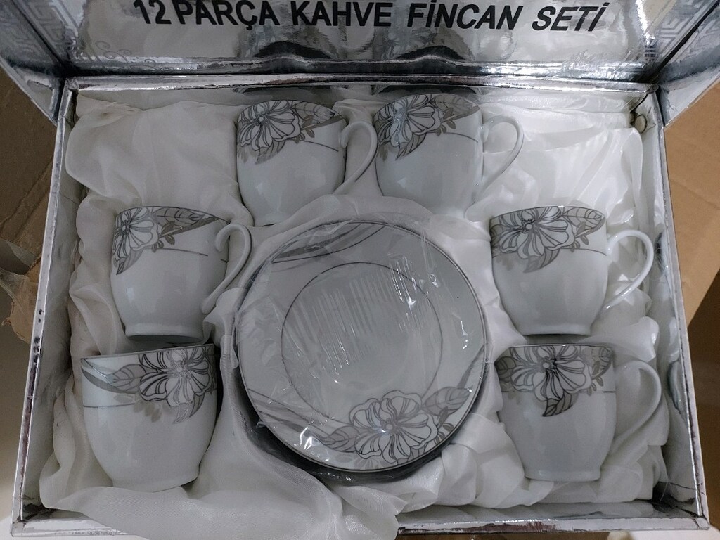 Sıfır Kutulu Kuzey 12 Parça (6 Kişilik) Kahve Fincan Takımı - 2