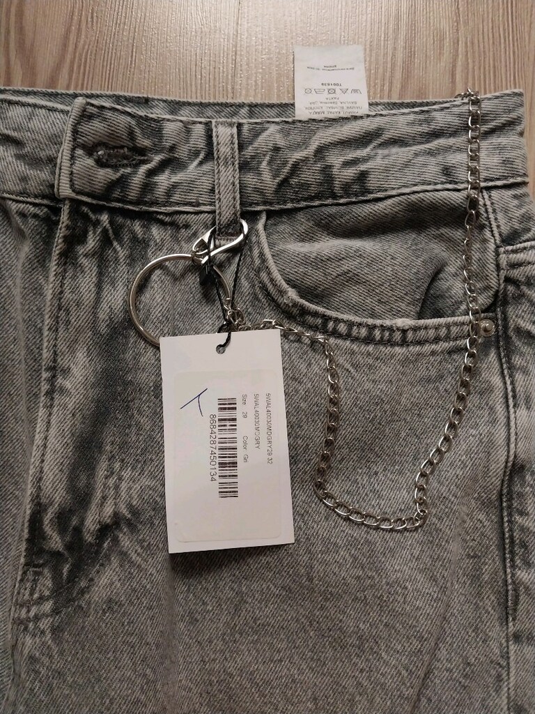 YENİ KOTON YÜKSEK BEL DÜZ PAÇA MOM JEANS 29-32 BEDEN - 2