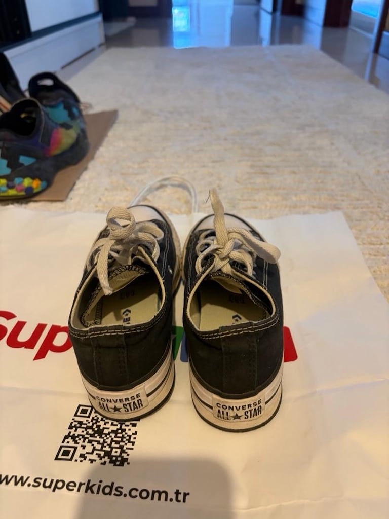 converse siyah çocuk ayakkabısı - 4