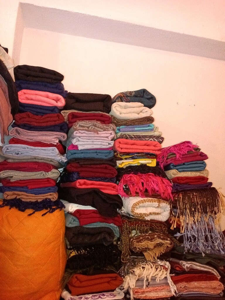 çeşitli renk desen ve model şallar - 3