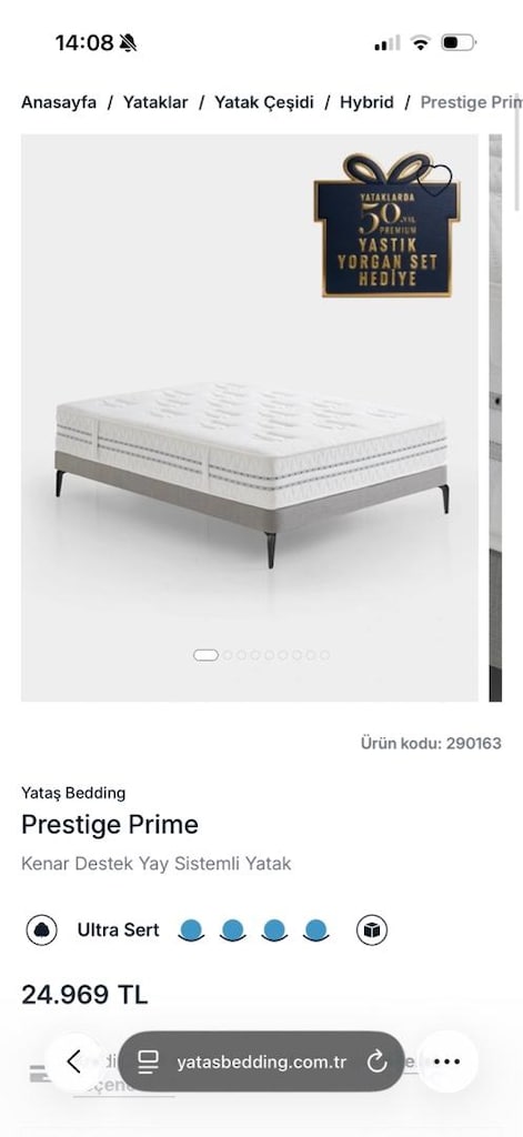 160x200 Ferforje Tarzı Beyaz Metal Karyola + Ortopedik Yatak - 4