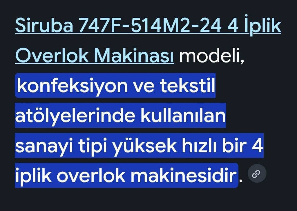 OVERLOK MAKİNESİ F 747 TEMİZ KULLANILMIŞTIR PAZARLIK PAYI VARDIR - 5