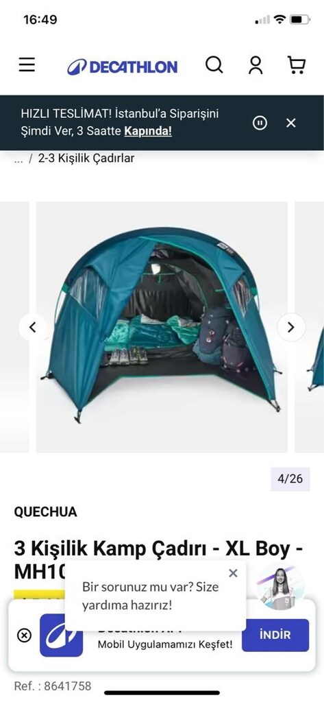 DECATHLON ÇADIRIM SATILIK - 4